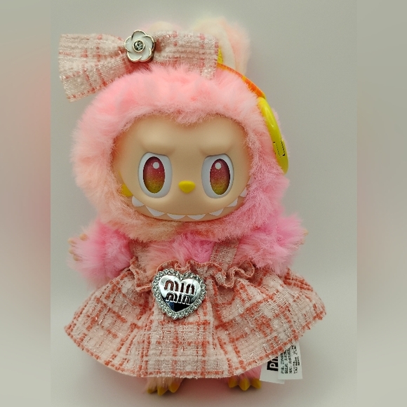 Labubu Other - Labubu Miu Miu Vibes Pink Dress with Headbow*LABUBU NOT INCLUDED*